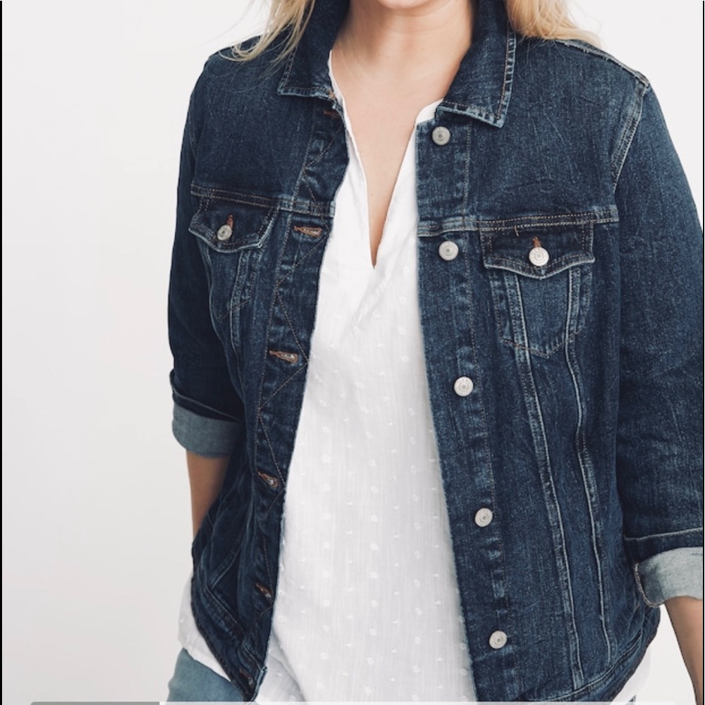 OLD NAVY Dark Denim Button Up Jacket